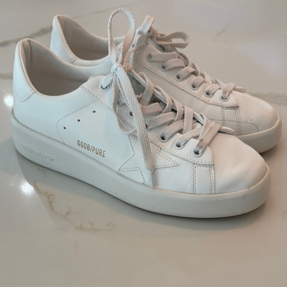 Golden Goose GGDB/PURE White Sneakers Size 38 - Picture 1 of 8